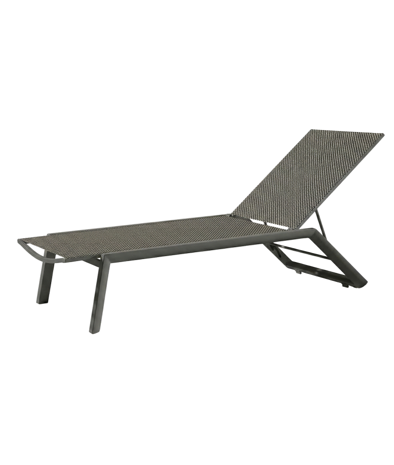 Leżak Riviera antracytowo-grafitowy