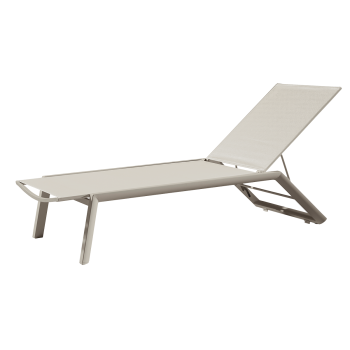 Leżak Riviera szampańsko-beżowy