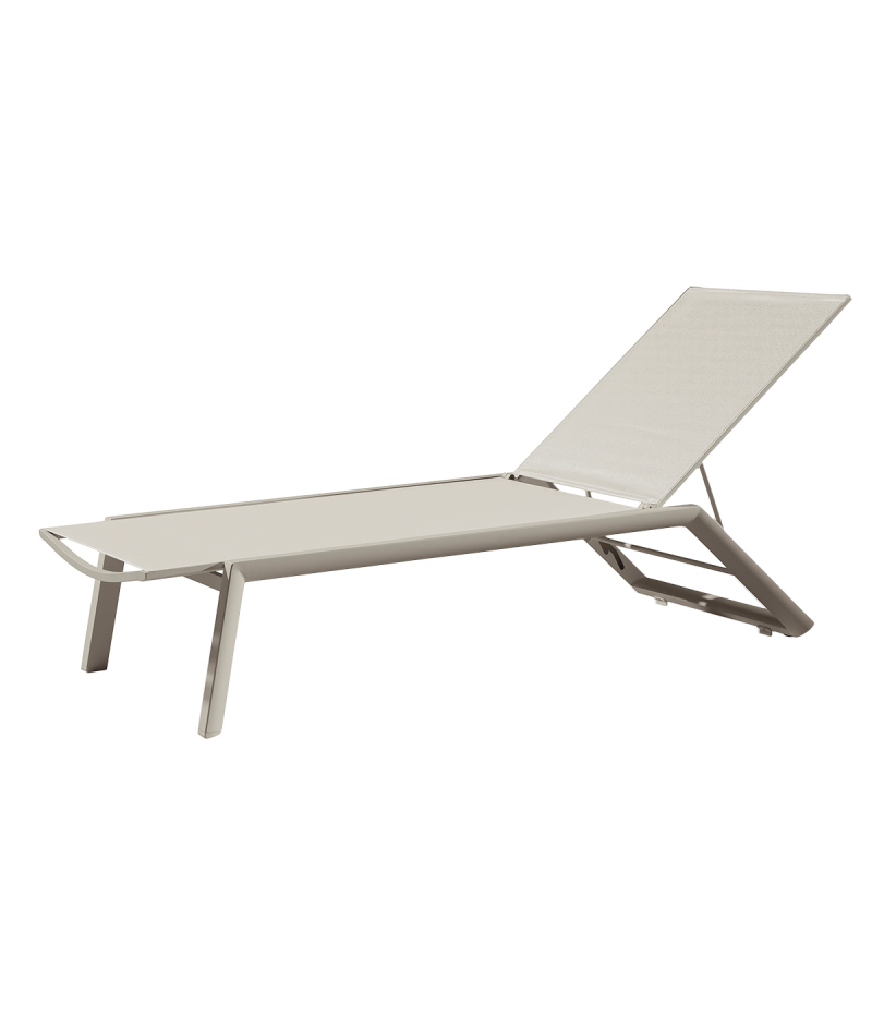 Leżak Riviera szampańsko-beżowy