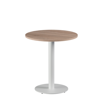 Stolik Alfa R biały blat laminowany