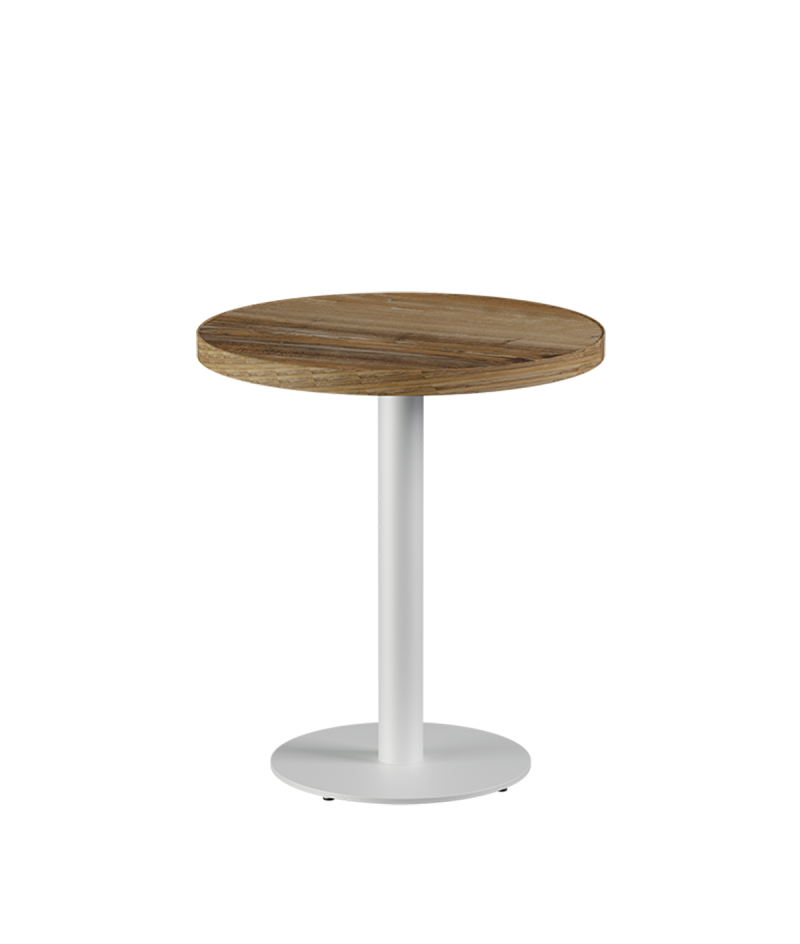 Stolik Alfa R biały blat laminowany