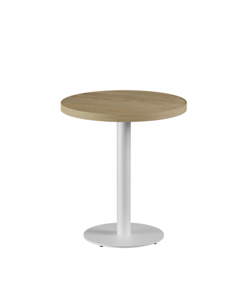 Stolik Alfa R biały blat laminowany