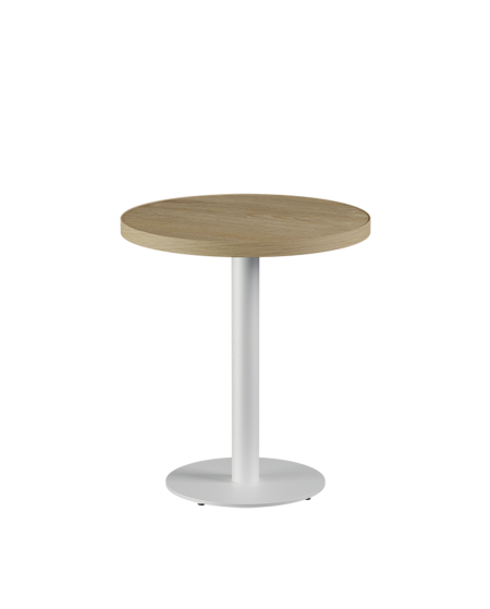 Stolik Alfa R biały blat laminowany