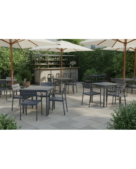 Krzesło Capri Arm ciemnoszare