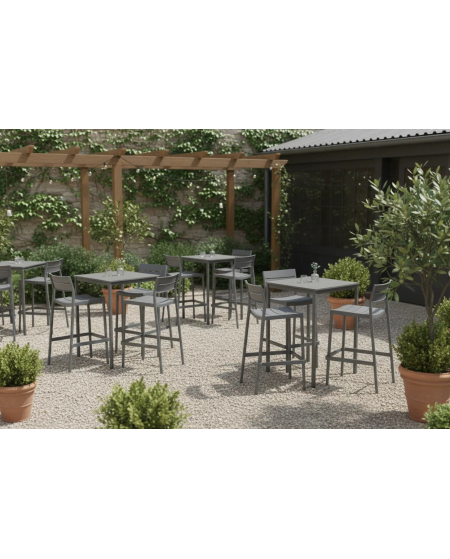 Krzesło Capri Bar ciemnoszare