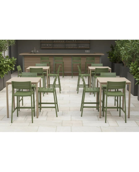 Krzesło Capri Bar zielone