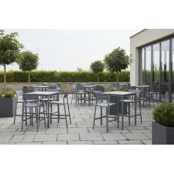 Stolik Terrazza Bar 80x80 ciemnoszary