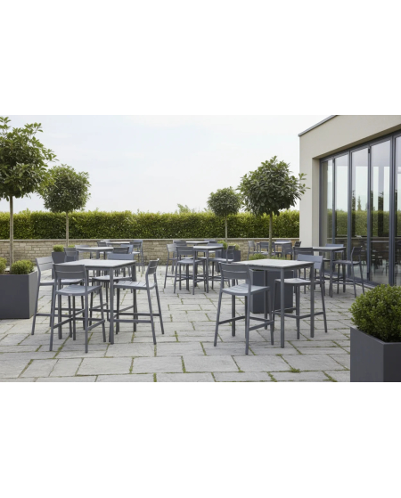 Stolik Terrazza Bar 80x80 ciemnoszary