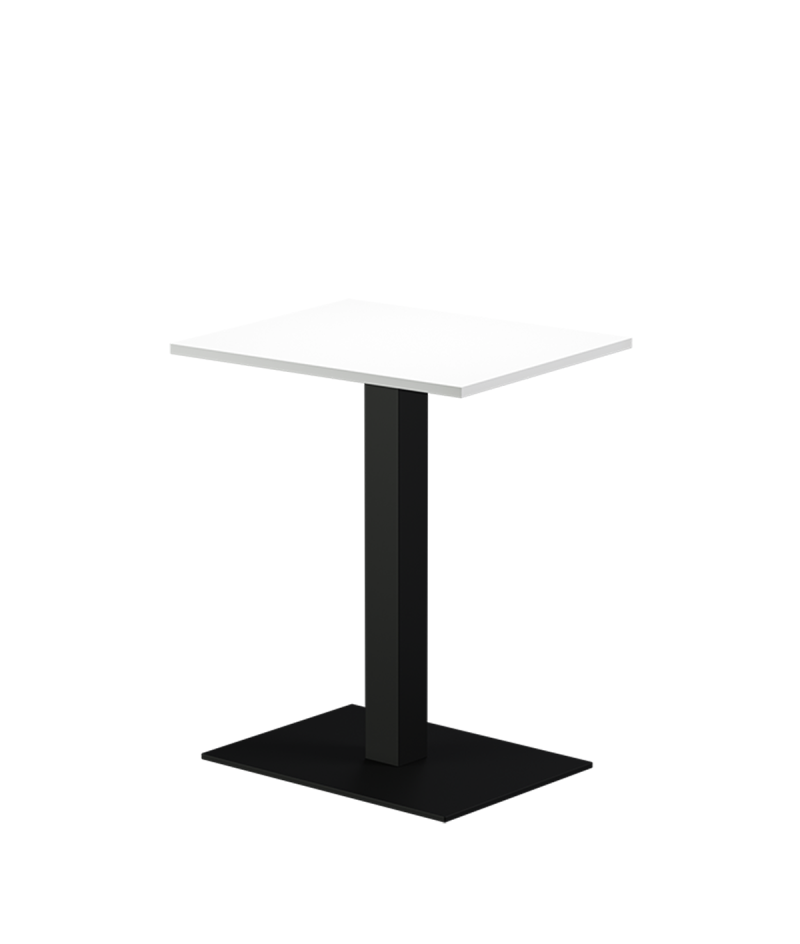 Stolik Alfa 40x55 czarny blat laminowany