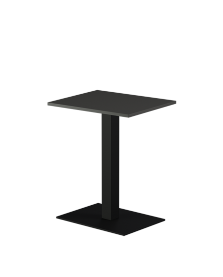 Stolik Alfa 40x55 czarny blat laminowany