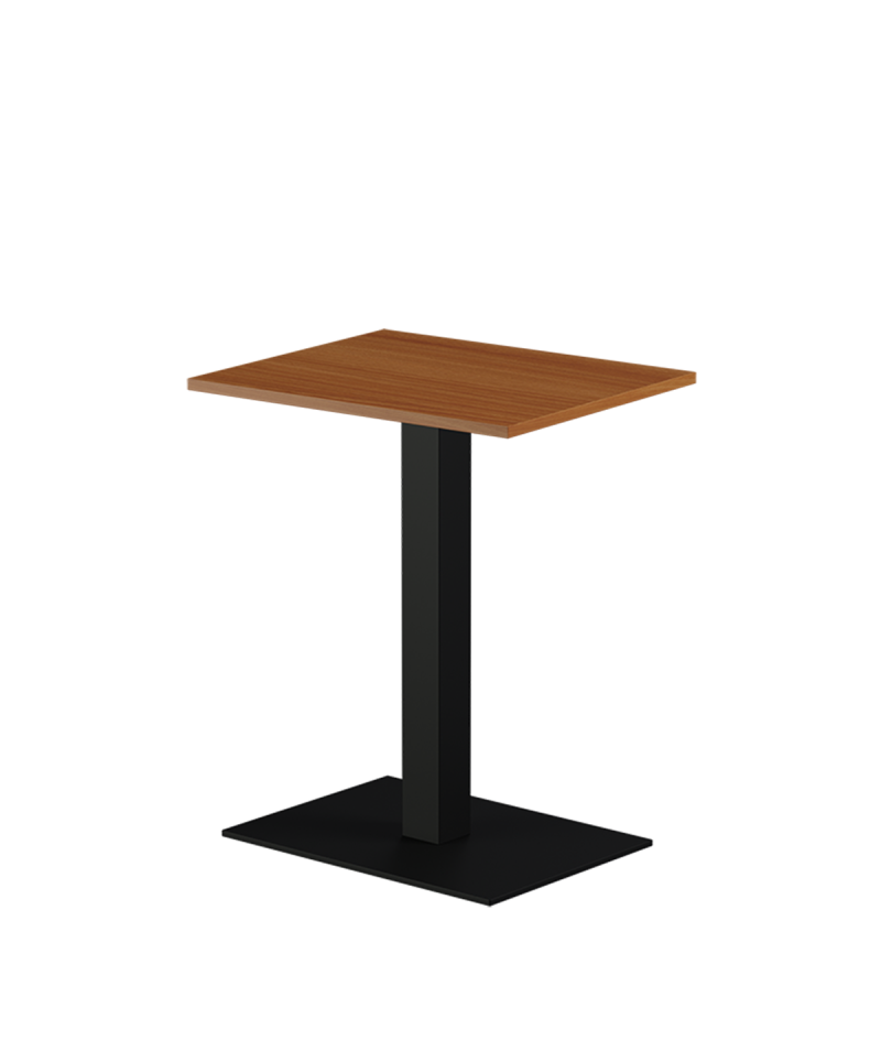 Stolik Alfa 40x55 czarny blat laminowany