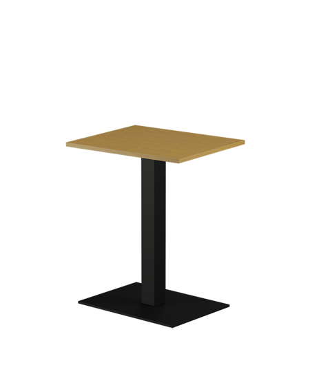 Stolik Alfa 40x55 czarny blat laminowany