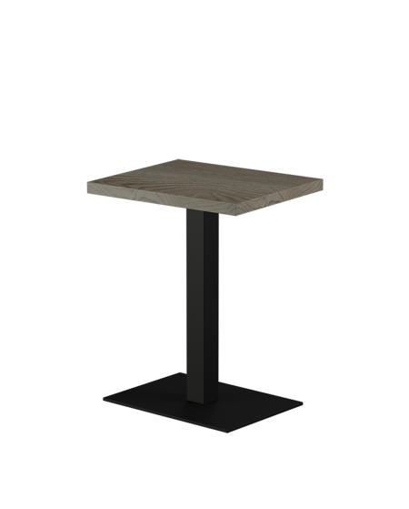 Stolik Alfa 40x55 czarny blat laminowany