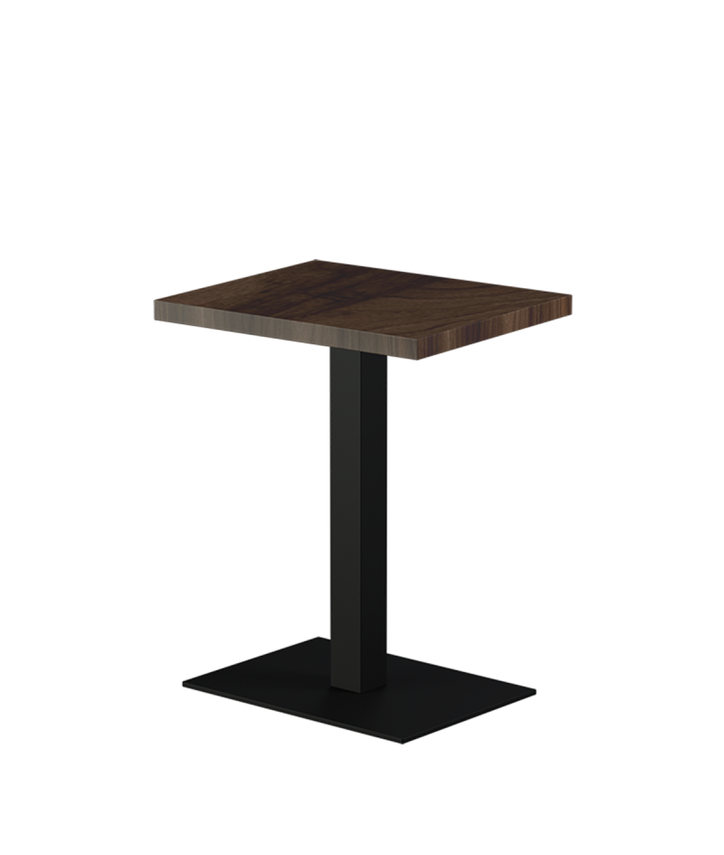 Stolik Alfa 40x55 czarny blat laminowany