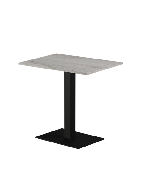 Stolik Alfa 40x55 czarny blat laminowany