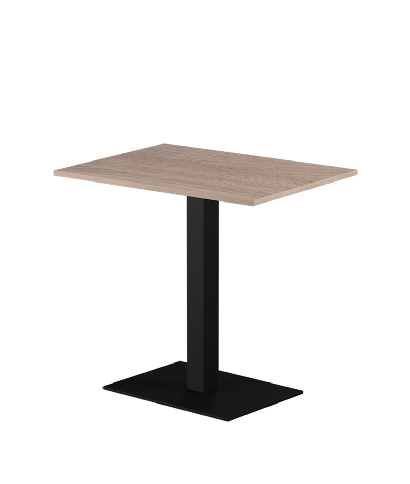 Stolik Alfa 40x55 czarny blat laminowany