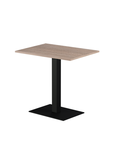 Stolik Alfa 40x55 czarny blat laminowany