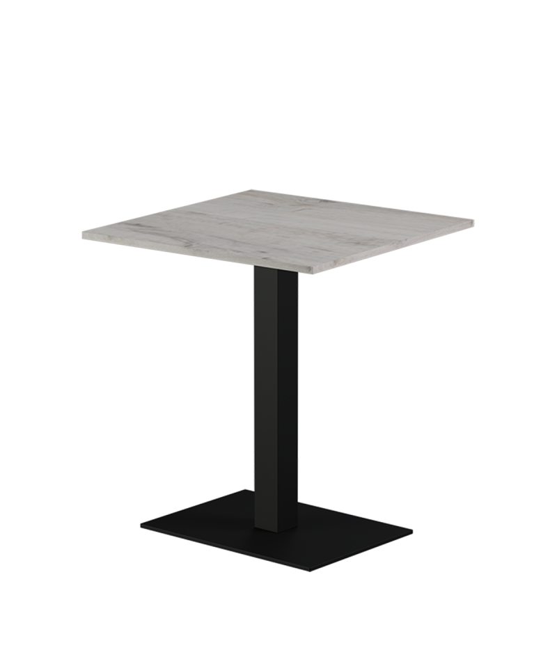 Stolik Alfa 40x55 czarny blat laminowany