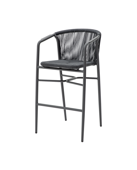 Krzesło Luigi Bar antracytowe