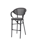 Krzesło Camillo Bar czarno-grafitowe