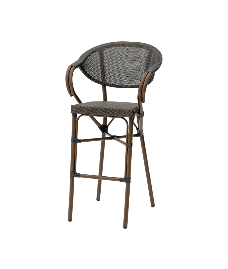 Krzesło Camillo Bar ciemny antracyt