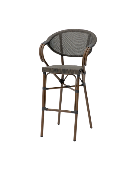 Krzesło Camillo Bar ciemny antracyt