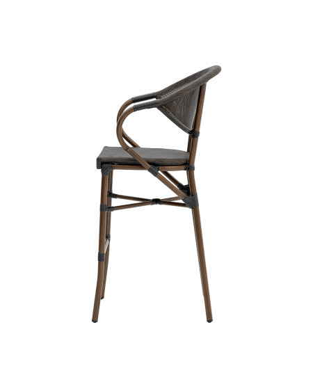 Krzesło Camillo Bar ciemny antracyt