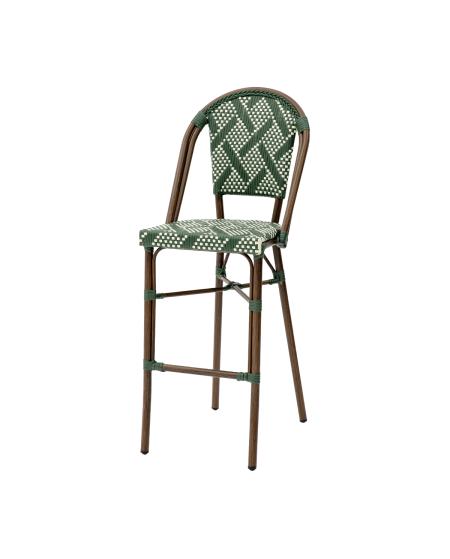 Krzesło Matteo Bar zielono-białe