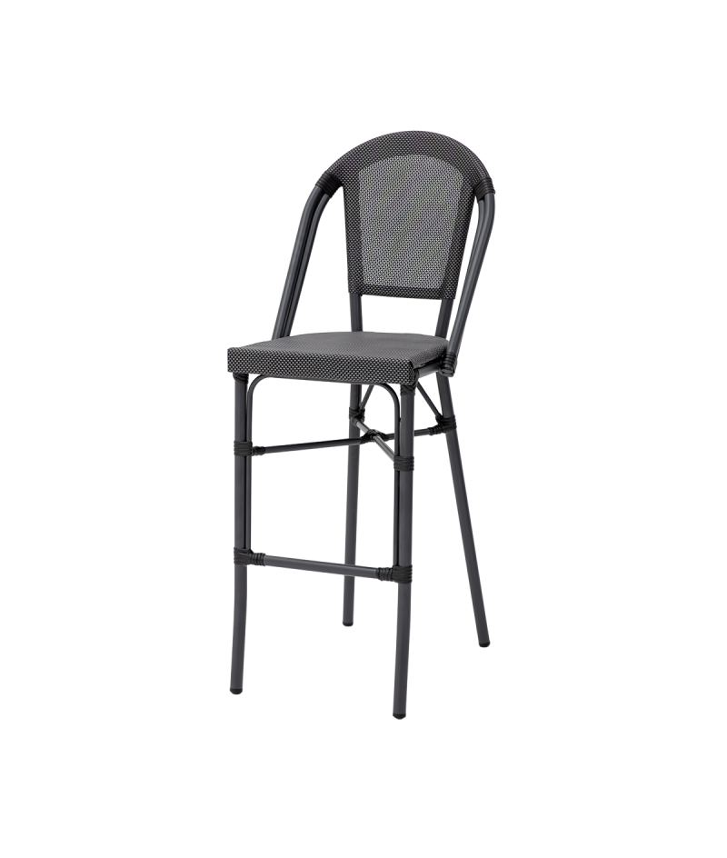 Krzesło Matteo Bar czarno-grafitowe