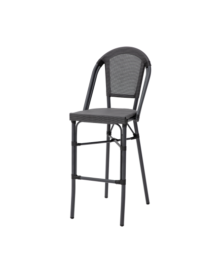Krzesło Matteo Bar czarno-grafitowe