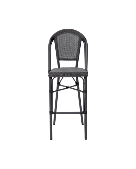 Krzesło Matteo Bar czarno-grafitowe