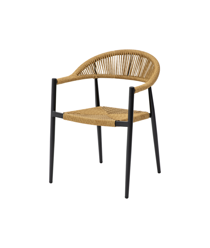 Krzesło Emilio ciemny naturalny