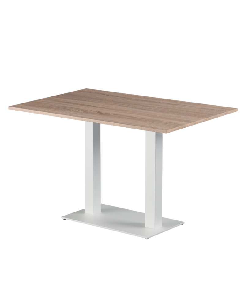 Stolik Alfa Duo biały blat laminowany