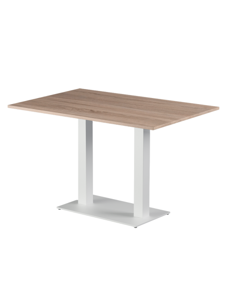 Stolik Alfa Duo biały blat laminowany