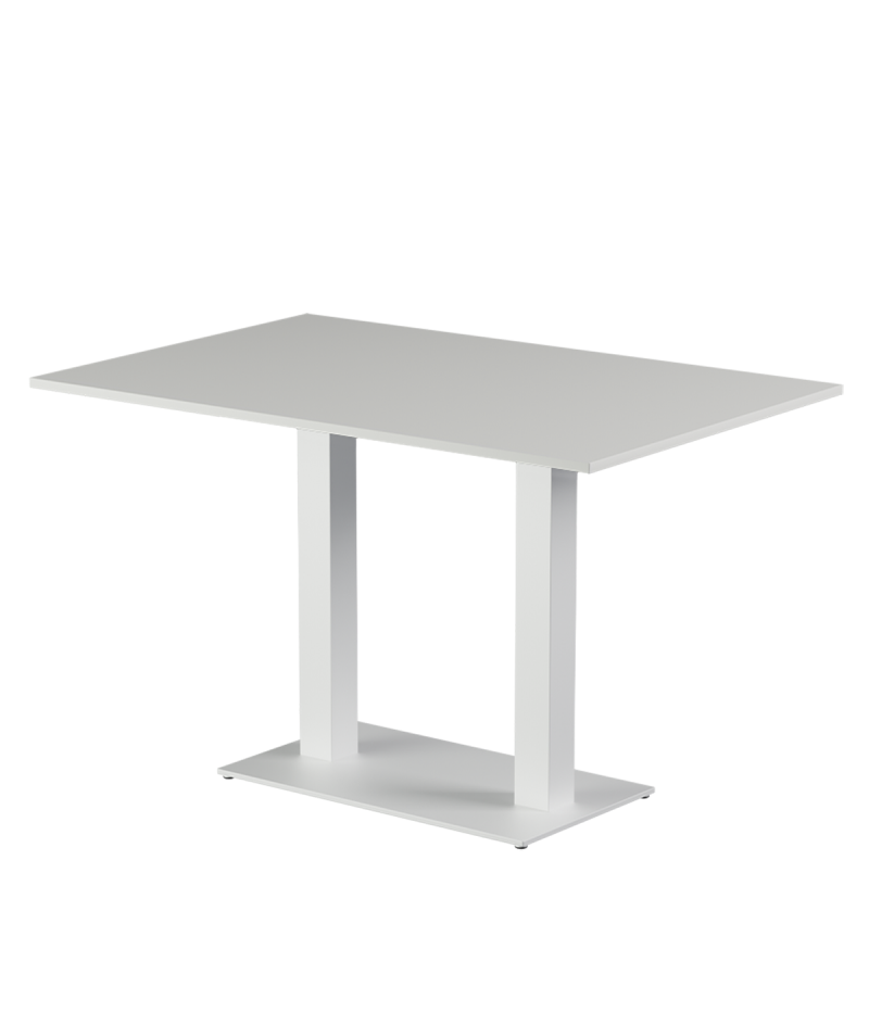 Stolik Alfa Duo biały blat laminowany