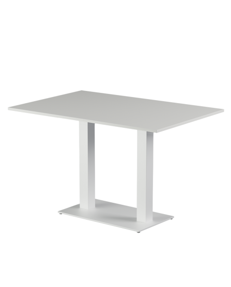 Stolik Alfa Duo biały blat laminowany