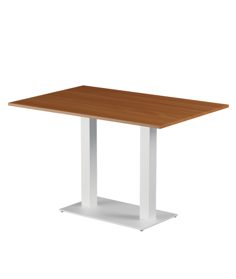 Stolik Alfa Duo biały blat laminowany