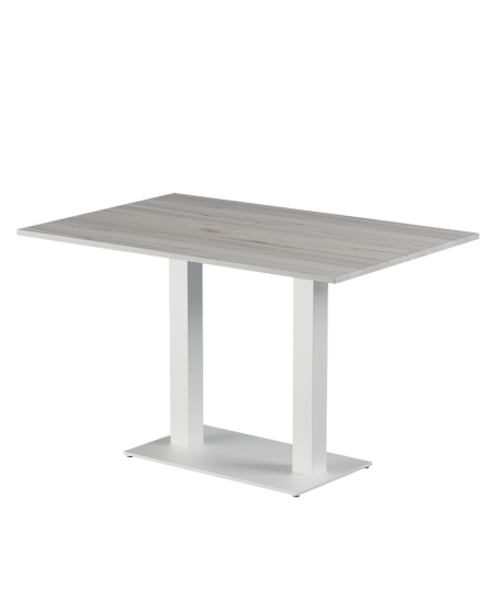 Stolik Alfa Duo biały blat laminowany