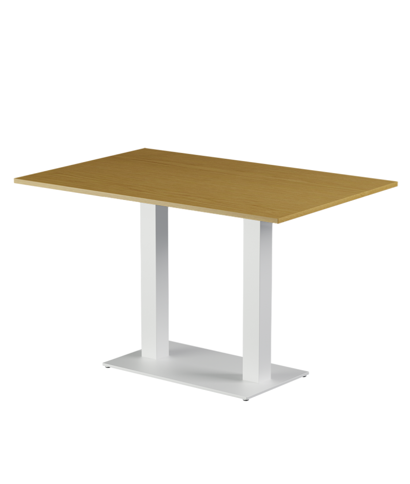 Stolik Alfa Duo biały blat laminowany