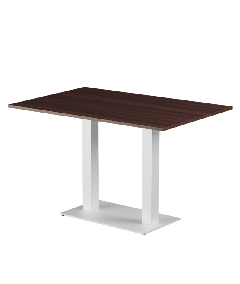 Stolik Alfa Duo biały blat laminowany