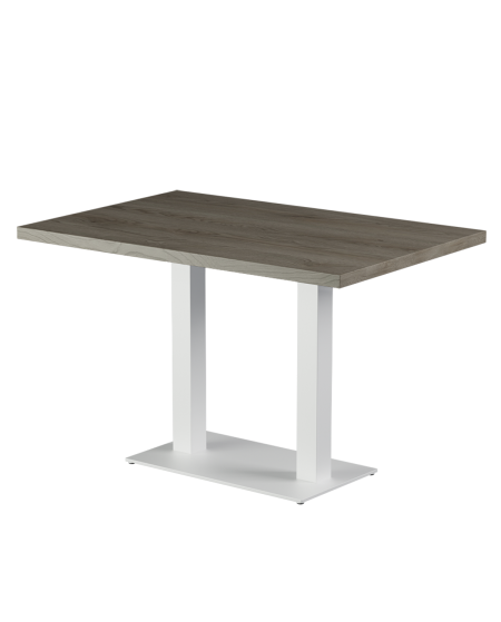 Stolik Alfa Duo biały blat laminowany