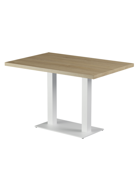 Stolik Alfa Duo biały blat laminowany