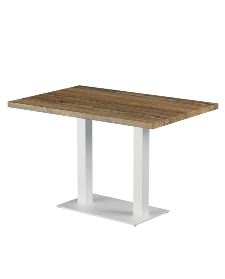 Stolik Alfa Duo biały blat laminowany