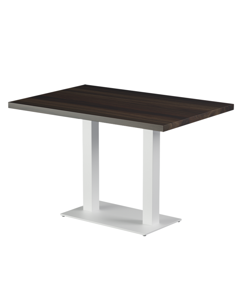 Stolik Alfa Duo biały blat laminowany