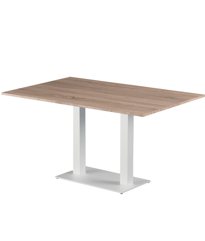 Stolik Alfa Duo biały blat laminowany