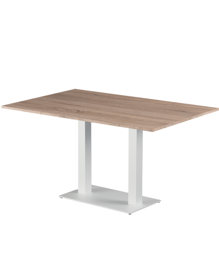 Stolik Alfa Duo biały blat laminowany