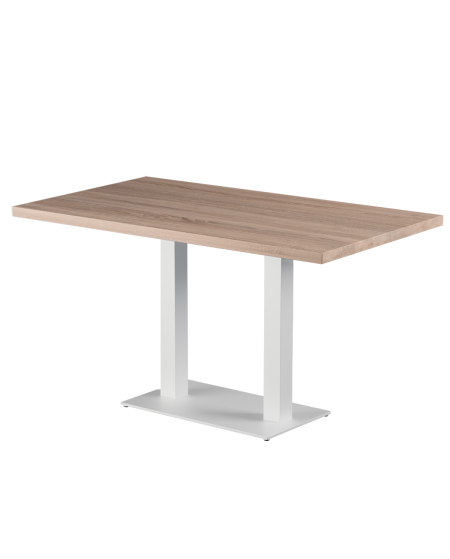 Stolik Alfa Duo biały blat laminowany