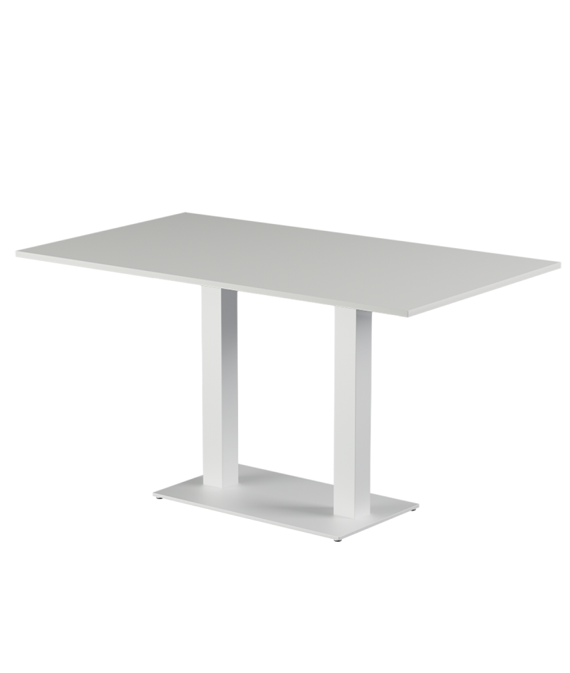 Stolik Alfa Duo biały blat laminowany