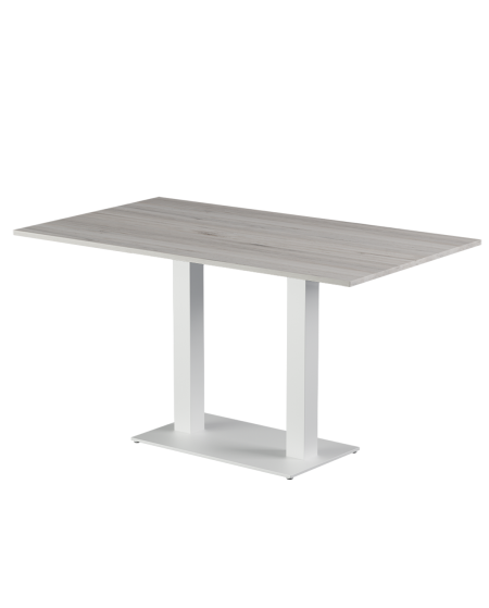 Stolik Alfa Duo biały blat laminowany