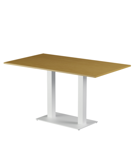 Stolik Alfa Duo biały blat laminowany